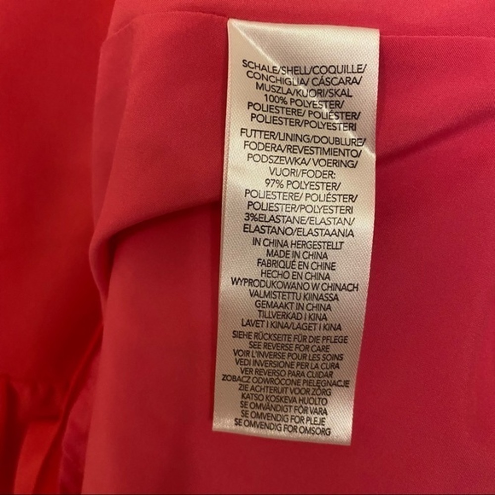 Milly Jackie Chiffon Dress in Punch / Pink Size 4 - Picture 11 of 11
